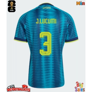 Colombia Jhon Lucumi #3 Replica Away Stadium Shirt World Cup 2026 Short Sleeve